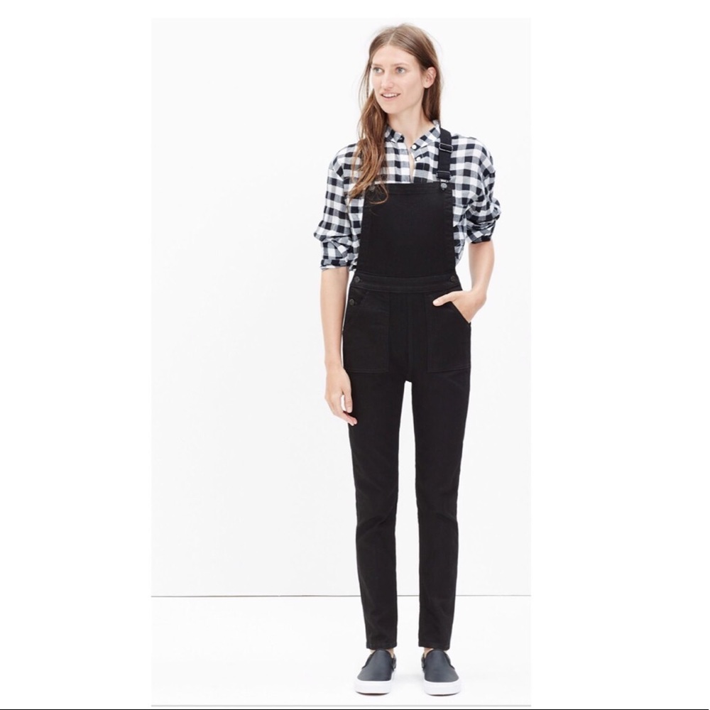 Madewell Straight leg Black Overalls